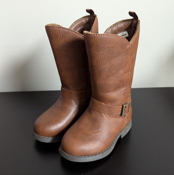 Oshkosh Tall Brown Boots Toddler Size 6 - Picture 1 of 5
